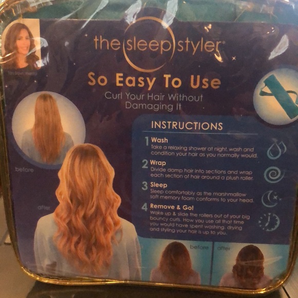 NWOT . Sleep Styler Large rollers for long/thick/curly hair. 8 rollers - Picture 2 of 9